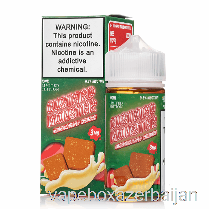 Vape Baku Gingerbread Crunch - Custard Monster - 100mL 0mg